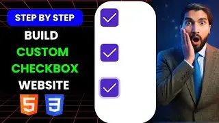 Custom Checkbox HTML & CSS Project | On/Off Toggle Using Flexbox | HTML & CSS Project for Beginners
