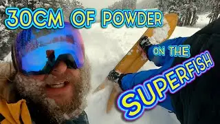 Insanely Deep 30CM of Powder on The Gentemstick Super Fish!