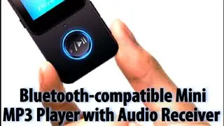 Bluetooth-compatible Mini MP3 Player with Audio Receiver 5.0 LCD Screen Portable Clip Music Player w
