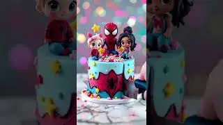 Spidey & Friends Cake 🕸️ Cute Superhero Birthday Treat for Kids