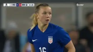 Claire Hutton USWNT v Brazil - Friendly #2 2025