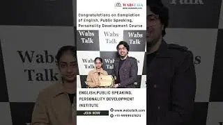 Many Congratulations on Completion of English, Public Speaking, Personality Development Course #yt