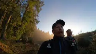 Braeval Trail run near Aberfoyle amongst windblow