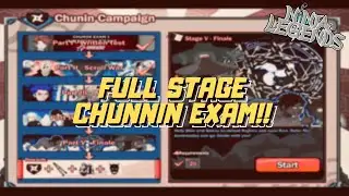 TENSAI CHUNIN EXAM (ALL STAGE + REWARD PREVIEW) - Ninja Legends / Ninja Saga 2022