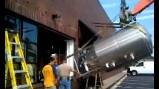 Iron Hill, Maple Shade new fermenter install 1