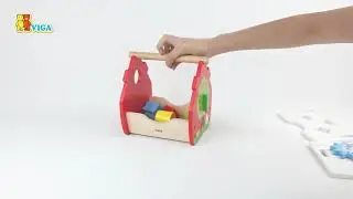 Деревянный сортер Viga Toys Веселый домик (50533)