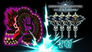 MHWorld Ice Borne : Tempered Savage Deviljho | 2'47 | 4P with Black Lightning Eagle Charge Blade