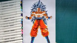Как нарисовать Гоку ультра инстинкт ssj3🔥[Полное тело]💥пошаговое руководство по рисованию [Дракон...