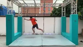 Floating Bridge from kkmark spain ninja warrior obstacle courses