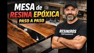 Cómo construir una mesa de resina epóxica profesional | Proceso completo paso a paso