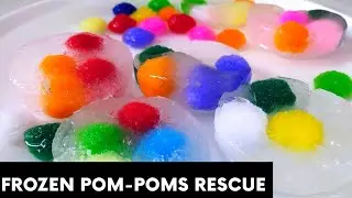 Frozen Pom-Poms Rescue | Sensory Play | Learnthroughplay