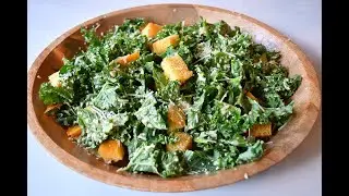 Kale Caesar Salad with Homemade Caesar Dressing and Croutons, with Chef John Beilfuss