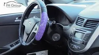 Ultra Grip Silicone & Faux Leather Steering Wheel Cover for all Cars, Trucks, and SUVs - FH Group&reg;