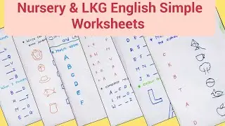 Nursery & LKG Class Simple English Worksheets 2025/Nursery class teaching/Nursery English worksheets