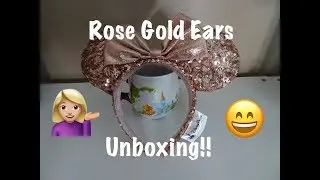 ROSE GOLD MINNIE EARS!!! | DISNEY PARK EARS