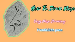 How To Draw Nose/How to make nose in drawing/Draw Nose step by step👍👍👍