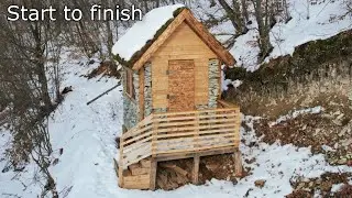Alone built a house in a quarry. Start to finish