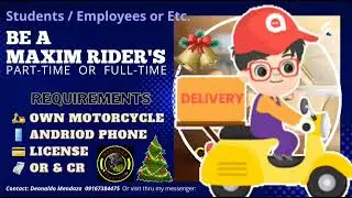 Maxim Delivery Rider Requirements..message na..🛵💛