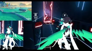 [Beat Saber] Genshin Impact Luhua Pool (EXPERT)(Invisible weapon)by Wendy