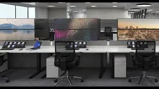 Dual Vertical Widescreen Mount for Large and Curved Displays