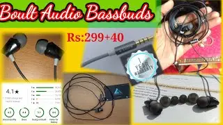 Boult Audio Bassbuds Storm in-Ear Wired Earphones with mic and full metal body