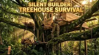 Silent Builder: Epic Treehouse Survival Adventure | Cinematic Jungle Story 