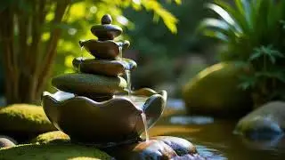 Celestial Serenade & Flowing Tide of Calm | Zen Bamboo Fountain for Deep Sleep Insomnia