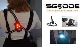 SGODDE 5508 - OUTDOOR SPORTS CHEST LAMP - 500 lumens - USB charging - 6 hour runtime