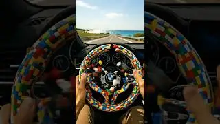 POV: My Car Has a LEGO Log Steering Wheel 🧱 | Satisfying BMW POV Test