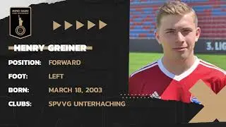 Henry G. - Spvgg Unterhaching U17/U19 (Youth Bundesliga) - FWD/ACM - Highlights 2019/2020