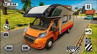 Caravan Driving Beach Resort: Drive RV Camper Van - Android Gameplay | android12games