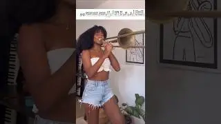 Trombone Girl Strikes Again! #jazztranscription #YudithRojas #CubanTrombone