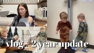 Twins TWO year update + check-up vlog