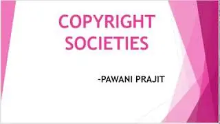 COPYRIGHT SOCIETY PART 1 #law #copyright #ipr #lawvideos #llb #llm