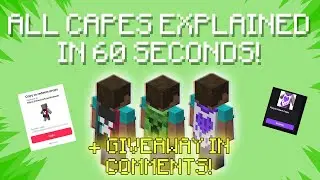 How to get all 3 NEW Minecraft Capes EXPLAINED in under 60 seconds!