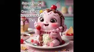 Samosa Burger Golgappa Ice Cream Jalebi 😋 | Street Food Taste Test #shorts#streetfood#viral#tasty#ai