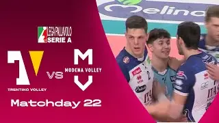 Trentino vs Modena | Highlights | SuperLega | Matchday 22