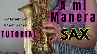 Tutorial  A mi MANERA SAXO