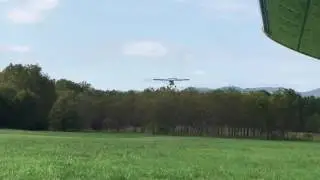 Landing at Bob Barrows' Fincastle Va. airfield