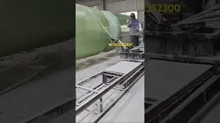 twin grp tank winding machine #machine #frp #composite