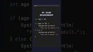 Java IF statement
