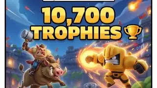 10,500 TROPHIES! 🏆 TOP LADDER PUSH with Hog Mini P.E.K.K.A Control | Clash Royale Live