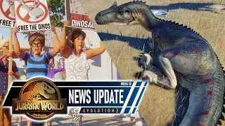 JWE2 NEWS | SCARS, GUEST PROTESTS & MAP SIZES | Jurassic World Evolution 2 news