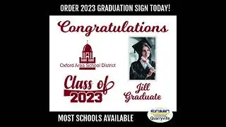 ORDER 2023 Graduation sign today!