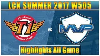 SKT vs MVP || Highlights All Game || LCK SUMMER 2017 || SK Telecom T1 vs MVP