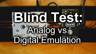 Real Analog Delay vs. Digital Emulation of an Analog Delay (Blind Test)