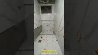 Revestimento do banheiro mais nicho esculpido no porcelanato 🚀🙌🏻