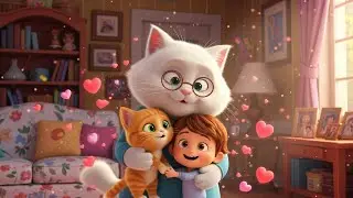 Baby Kitten Visits Grandma | Funny and Fun Kids Nursery Rhyme Animation
