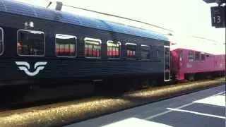 Прибытие поезда на вокзал Осло Oslo Central Station