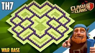 New BEST  TH7 WAR/TROPHY[defense] Base 2018!! COC Town Hall 7 War Base Design - Clash of Clans
